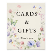 Elegantes buntes Hochzeitskarten & Geschenkposter Fotodruck (Vorne)