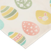 Elegantes buntes Pasteleier Osterfest Tischdecke (Schrägansicht)