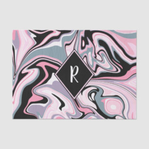 Elegantes buntes rosa lila schwarzes seidenpapier