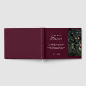 Elegantes Burgund für immer in unserem Herzen Gästebuch (Voll)