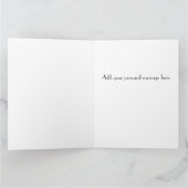 Elegantes Burgund & Imitats Gold Dankeskarte (Innenseite)