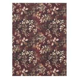 Elegantes Burgund mit weißer Wasserfarbe Tischdecke