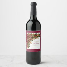 Elegantes Burgund-Weihnachten-Gold Iss Trinke Sei