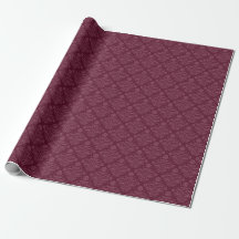 Elegantes burgunderrotes modernes floral Damast