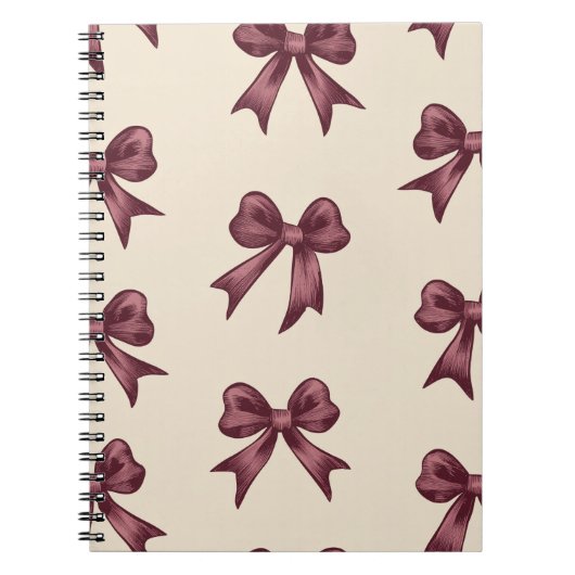 Elegantes burgunderrotes Weihnachtsgeschenk Notizblock (Vorderseite)