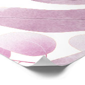 Elegantes Burgundy Big Blätter Brautparty Willkomm Poster (Ecke)