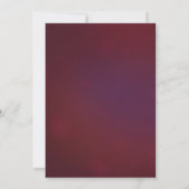 Elegantes Burgundy Blush Floral Watercolor-Script Einladung (Rückseite)
