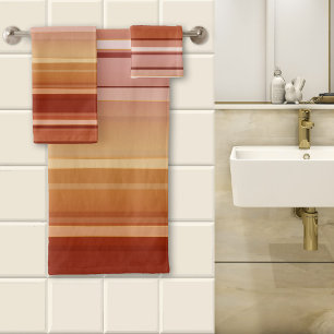 Elegantes Burgundy Blush Striptes Set