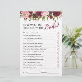 Elegantes Burgundy-Brautparty (Stehend Vorderseite)