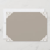 Elegantes Burgundy Cake Bridal Party Einladung (Rückseite)