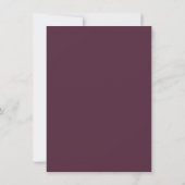 Elegantes Burgundy Ivory Cream Floral Wedding Foto Einladung (Rückseite)