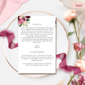 Elegantes Burgundy Maroon Floral Quinceañera Progr