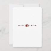 Elegantes Burgundy Marsala Floral Fall Brautparty Einladung (Rückseite)