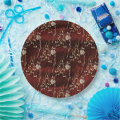 Elegantes Burgundy Marsala Party Pappteller (Party)