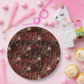 Elegantes Burgundy Marsala Party Pappteller (Party)