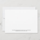 Elegantes Burgundy Red Text Foto Hochzeit Save The Date (Rückseite)