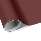 Elegantes Burgundy Red Wrapping Paper Geschenkpapier (Rolleneckpunkt)