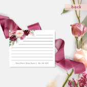 Elegantes Burgundy Rosa Rosa Brautparty Rezept