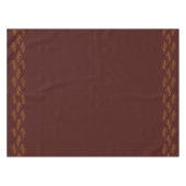 Elegantes Burgundy und Gold Leaf Tischtuch Tischdecke (Vorderseite (Horizontal))