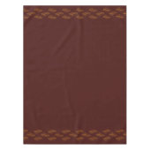 Elegantes Burgundy und Gold Leaf Tischtuch Tischdecke (Vorderseite)
