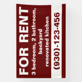 Elegantes Burgundy zum Vermieten eines benutzerdef Banner (Vertikal)