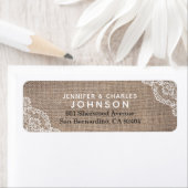 Elegantes Burlap Lace Rustikales Land | (Insitu)