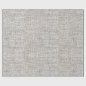 Elegantes Burlap-Muster Geschenkpapier (Flach)