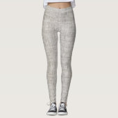 Elegantes Burlap-Muster Leggings (Vorderseite)