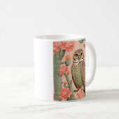 Elegantes Burrowing Owl und Kakteen Kaffeetasse (VorderseiteRechts)