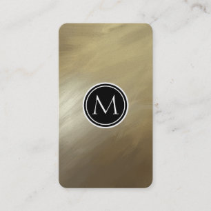 Elegantes Bürsten-Anschlag-Gold Visitenkarte