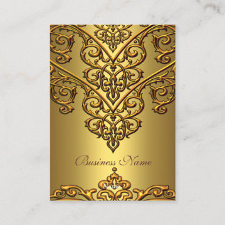 Elegantes Business Card Gold auf Gold Overlay Visitenkarte