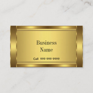 Elegantes Business Card Gold Visitenkarte