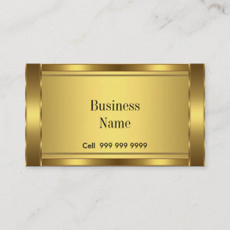 Elegantes Business Card Gold Visitenkarte