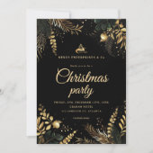 Elegantes Business Corporate Weihnachts-Party Einladung (Vorderseite)