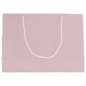 Elegantes Business Custom Logo Shopping Pink Große Geschenktüte (Rückseite)