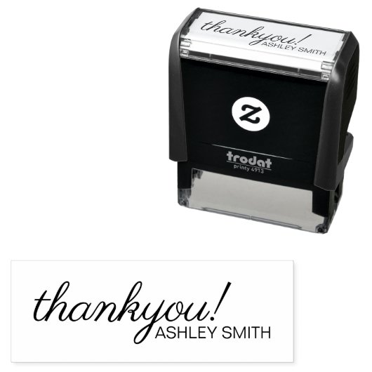 Elegantes Business dank selbstverständlicher Brief Permastempel (Beispiel)