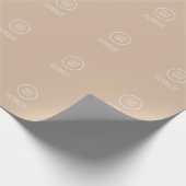 Elegantes Business Leicht braunes Logo für den Ein Geschenkpapier (Ecke)
