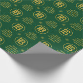 Elegantes Business Logo Geschenkpapier (Ecke)