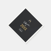 Elegantes Business-Logo Modernes New Year Party Bl Serviette (Ecke)