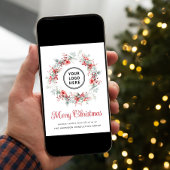 Elegantes Business Logo QR Code Frohe Weihnachten