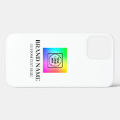 Elegantes Business-Logo Werbe-iPhone-Case Case-Mate iPhone Hülle (Rückseite (Horizontal))