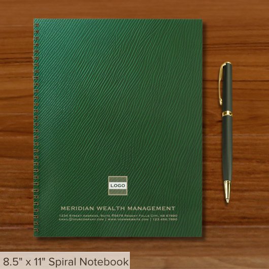 Elegantes Business-Notebook mit Logo Notizblock