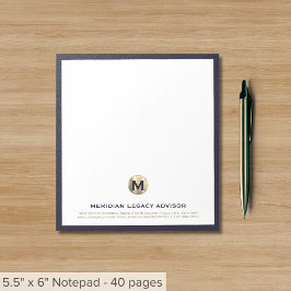 Elegantes Business Notepad Notizblock