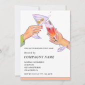 Elegantes Business Party laden zum Cocktail Party  Einladung (Vorderseite)