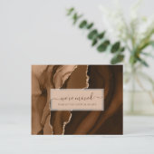 Elegantes Business Wir haben Gold Edelstein Postkarte (Stehend Vorderseite)