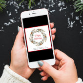 Elegantes Business Wreath Feiertagskarte