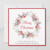 Elegantes Business Wreath Weihnachten (Vorderseite)