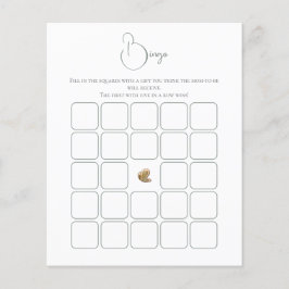 Elegantes Butterfly Baby Shower Bingo Game Flyer