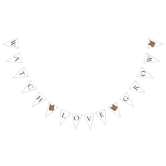 Elegantes Butterfly Brautparty Wimpelkette (Alle)