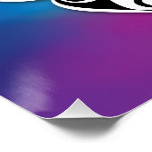 Elegantes Butterfly-Design und farbenfrohe Sonnenu Poster (Ecke)